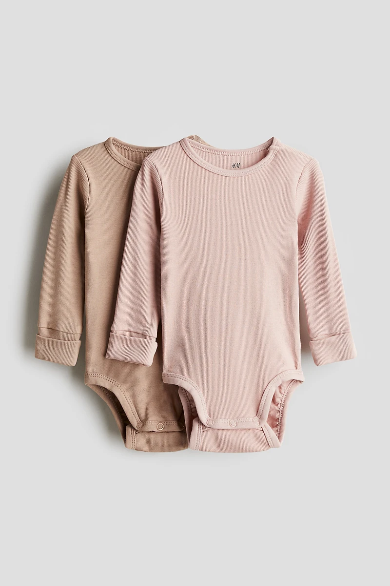 2-pack Long-sleeved Bodysuits