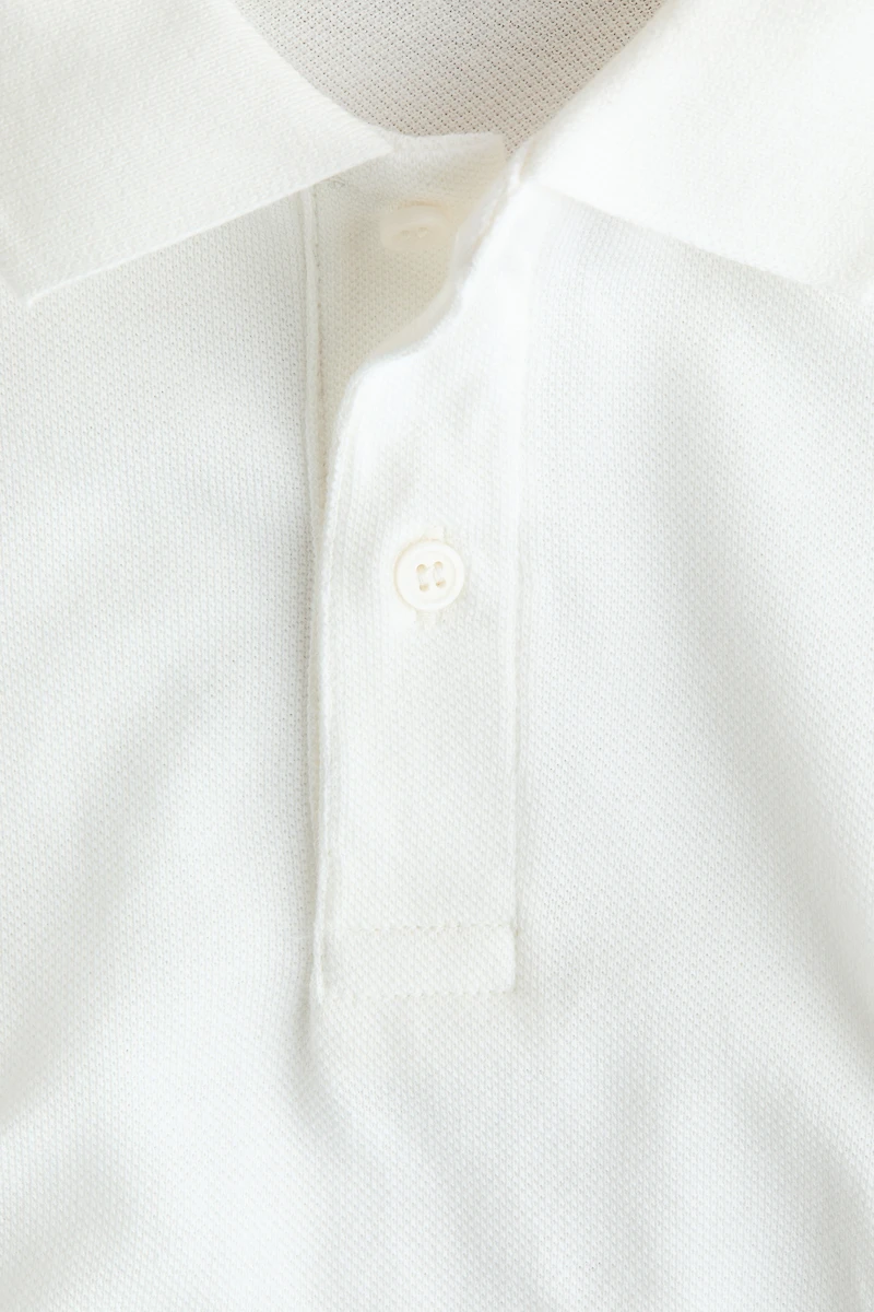 Embroidered-Motif Piqué Polo Shirt