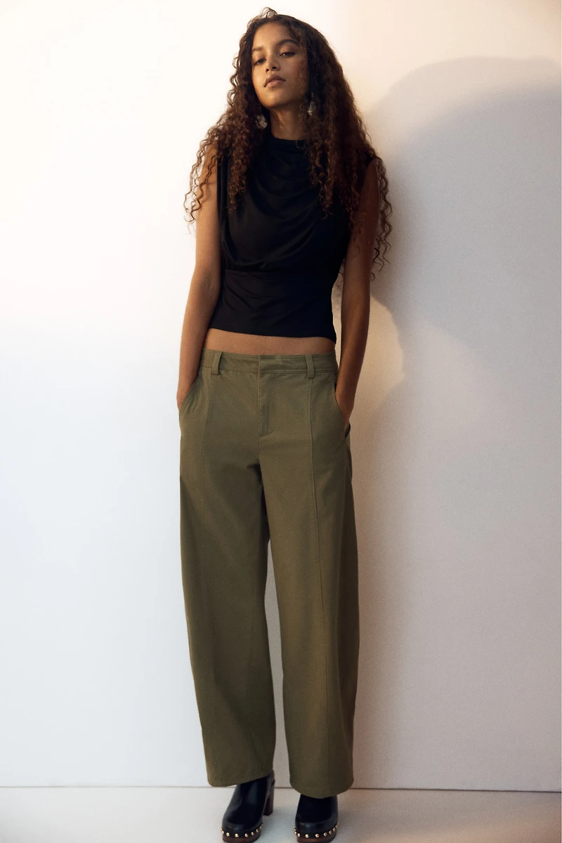 Viscose Mock Turtleneck Top