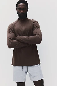 Muscle-Fit Half-Zip Sports Shirt with DryMove™