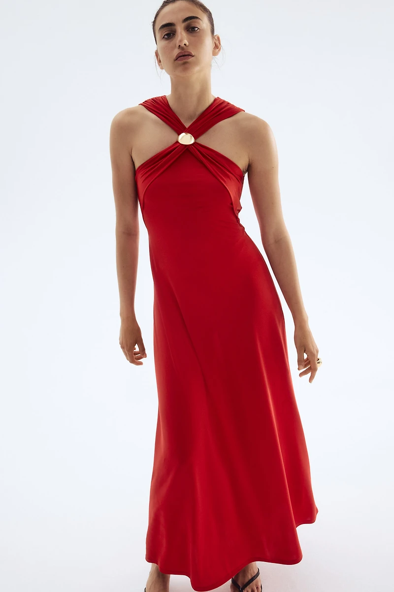 Long Draped Dress