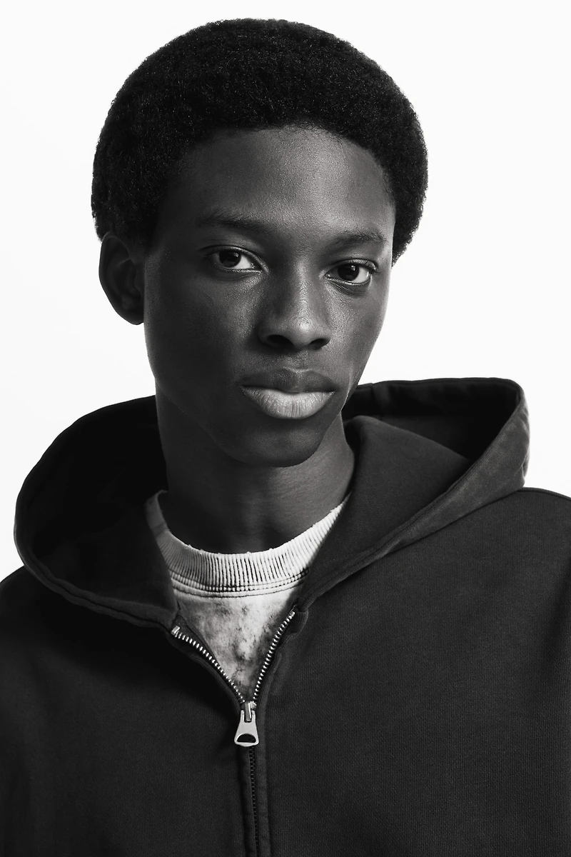 Oversized-Fit Hooded Jacket