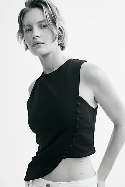 Asymmetric Jersey Top