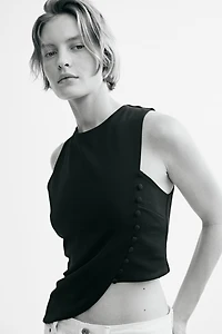 Asymmetric Jersey Top