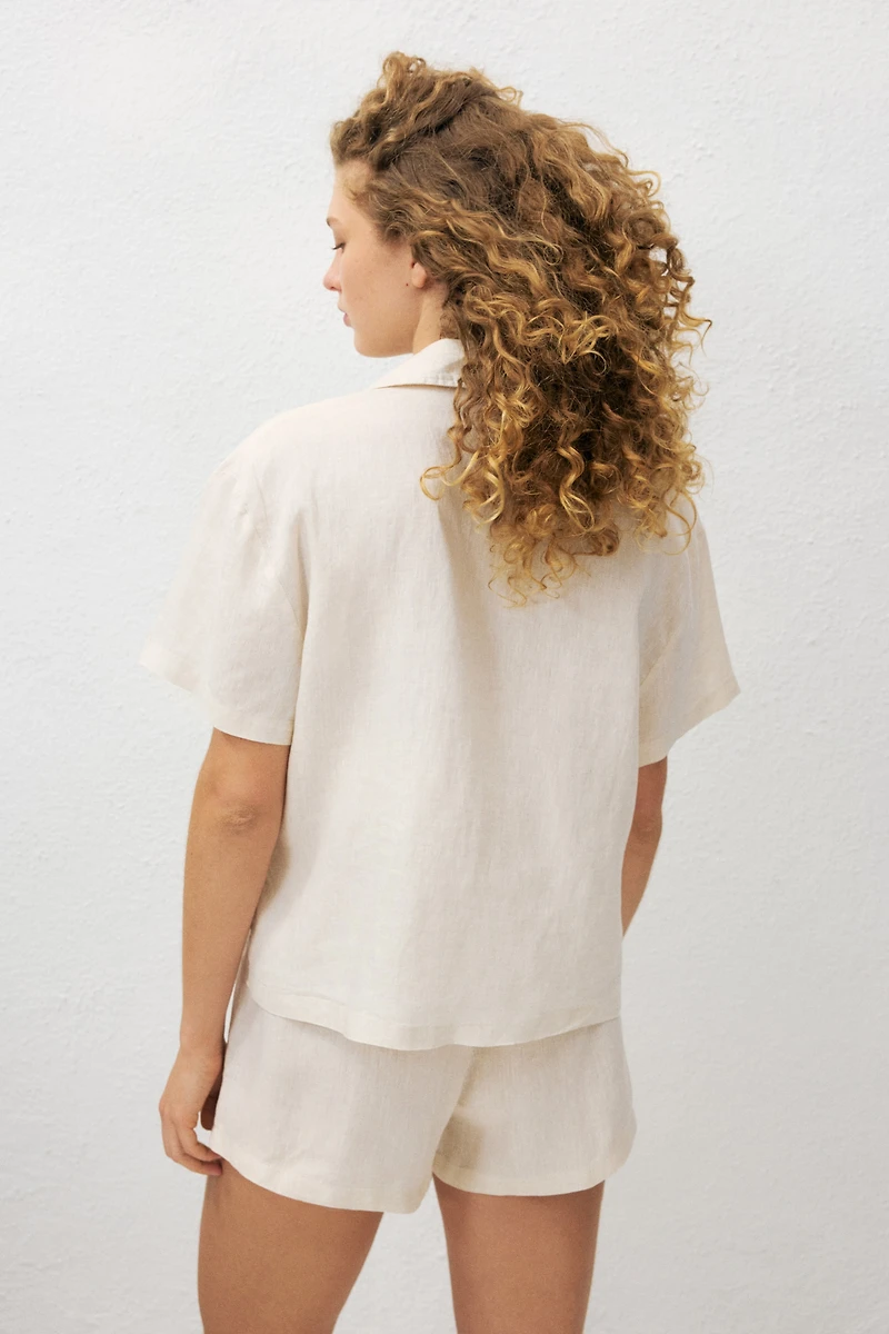 Chemise de plage en lin
