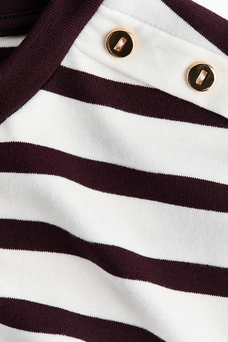 Button-Detail Viscose Top