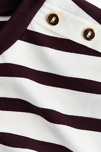 Button-Detail Viscose Top