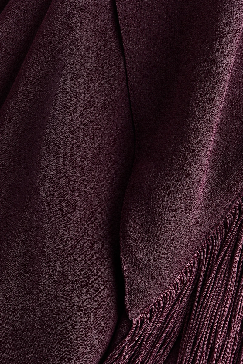 Robe à bretelles fines avec panneaux drapés