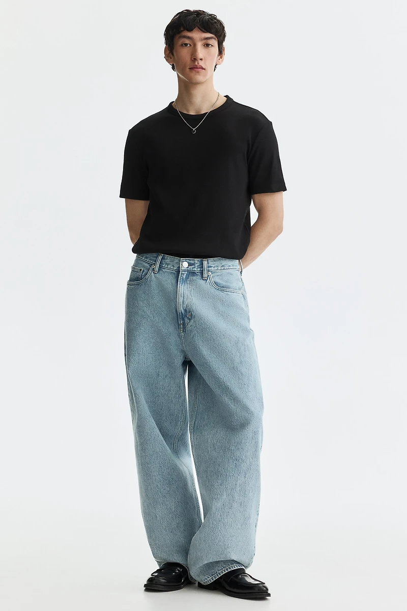 Slim-Fit Ribbed T-Shirt