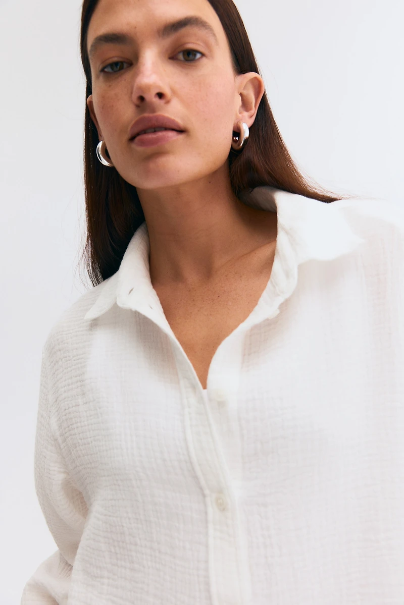 MAMA Before & After Muslin Shirt