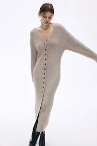 Robe en tricot côtelé