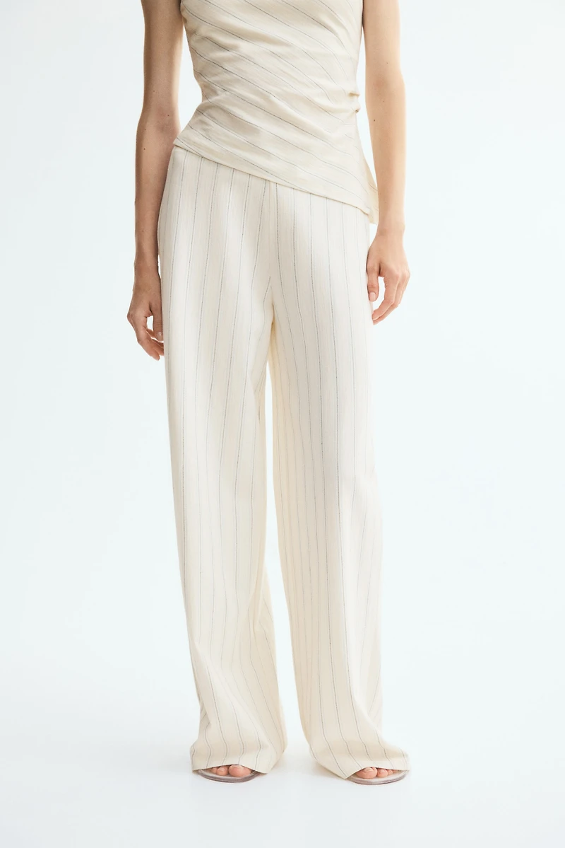 Cotton-Blend Pull-On Pants