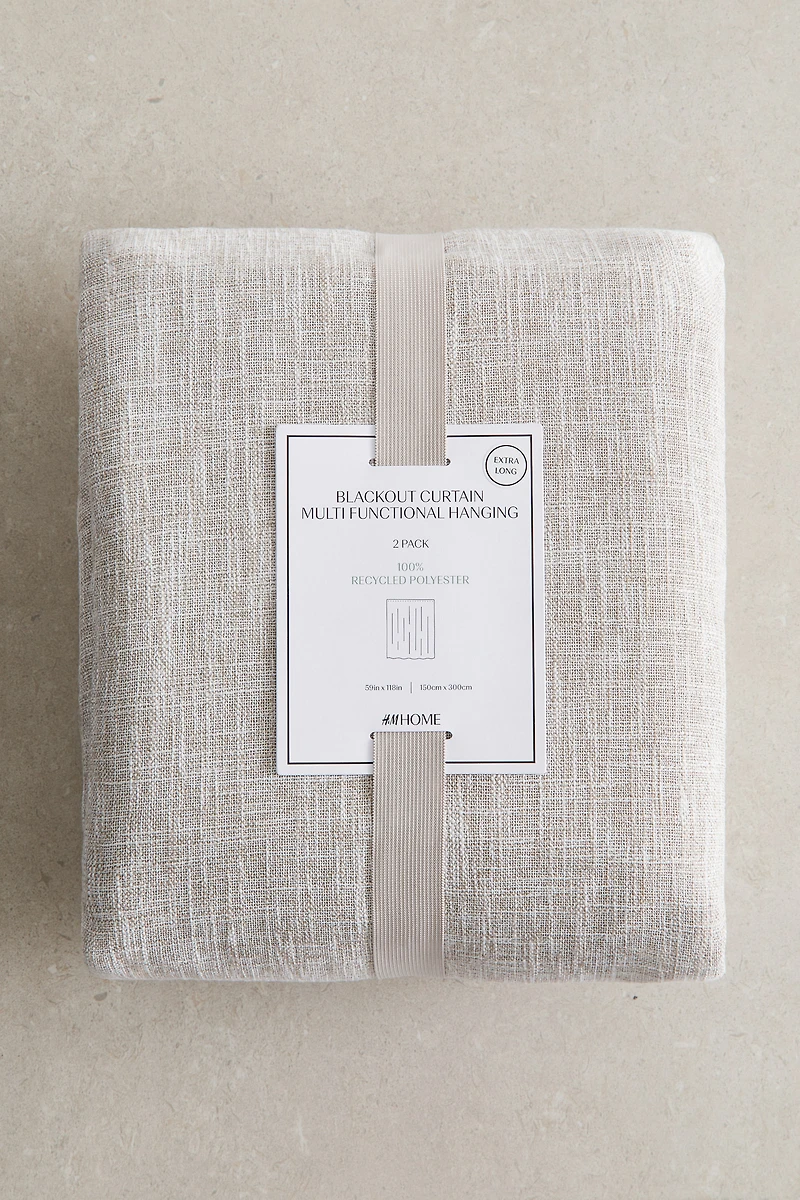 Lot de 2 rideaux occultants