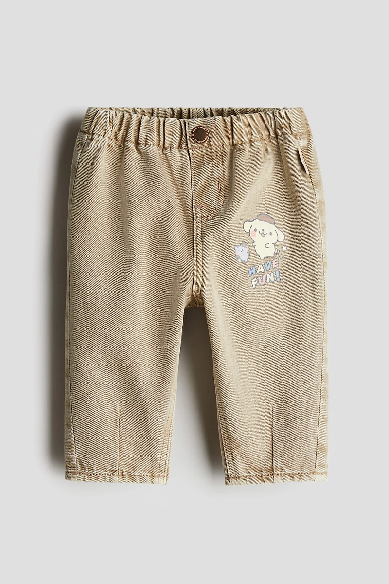 Tapered Cotton Jeans