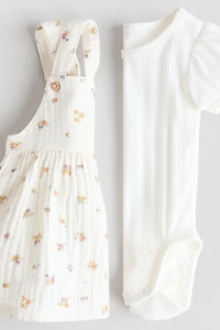 2-Piece Dress and Bodysuit Set