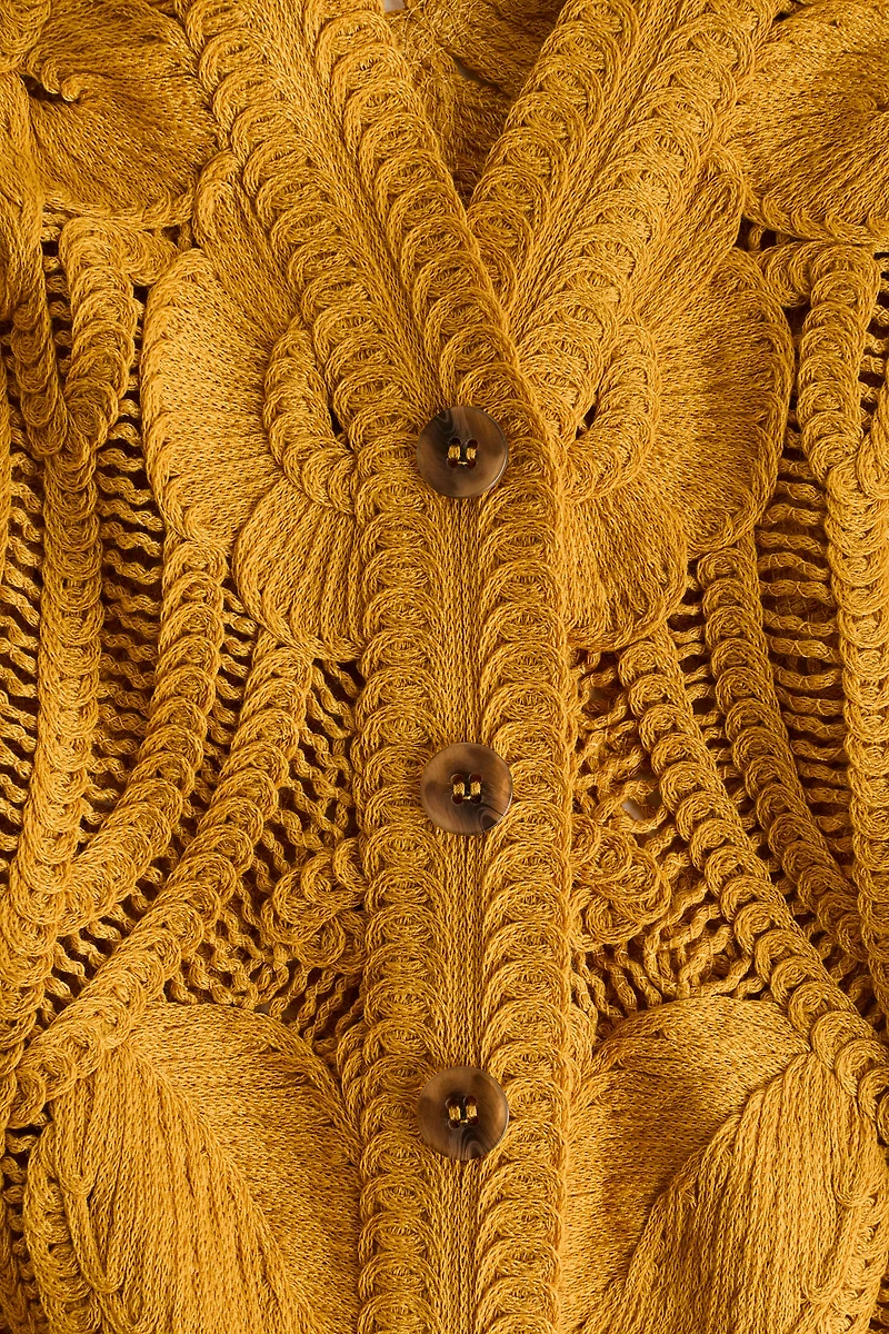 Gilet d'aspect crocheté