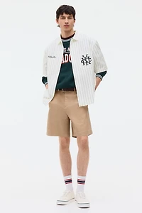 Chemise classique à motif brodé