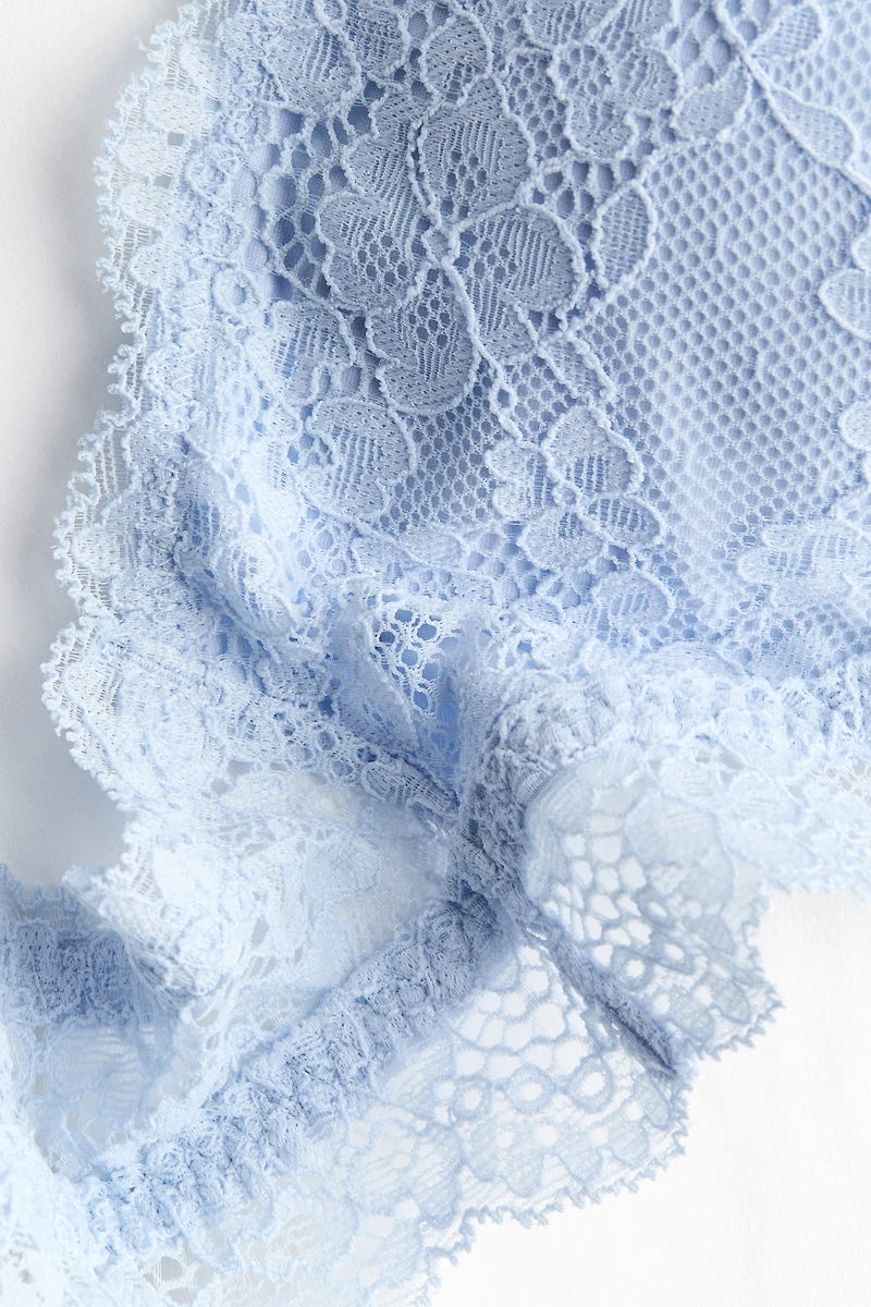 Soutien-gorge souple et coussiné en dentelle