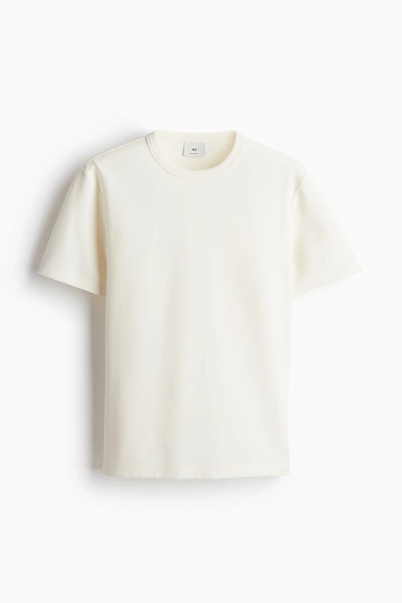 T-shirt gaufré Coupe Classique
