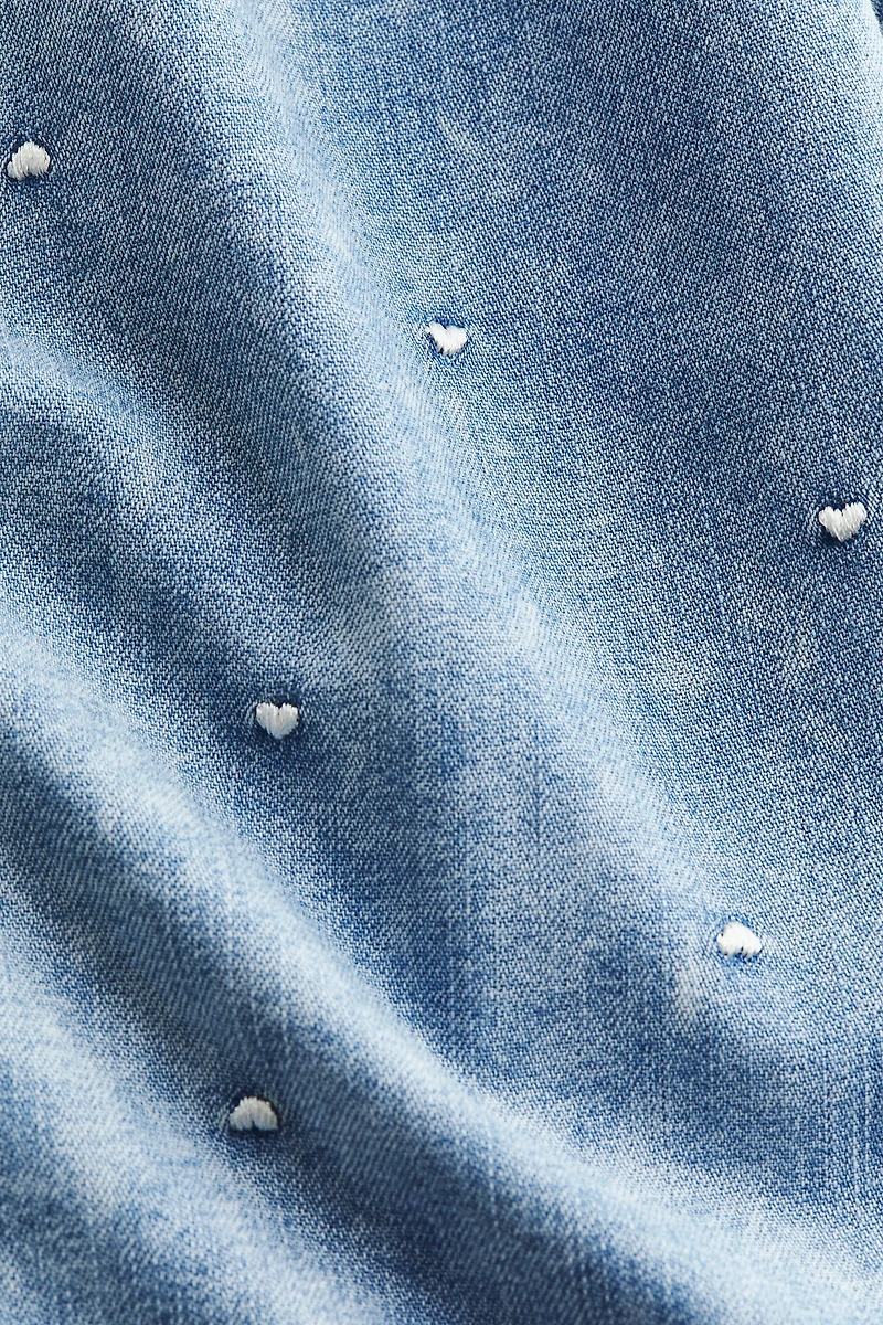 2-Piece Top and Pants Denim Set