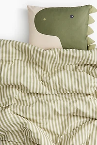 Patterned Cotton Twin Duvet Cover Set