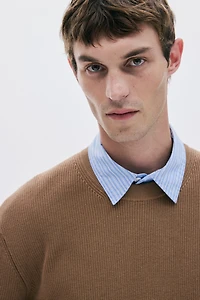 Regular-Fit Rib-Knit Sweater