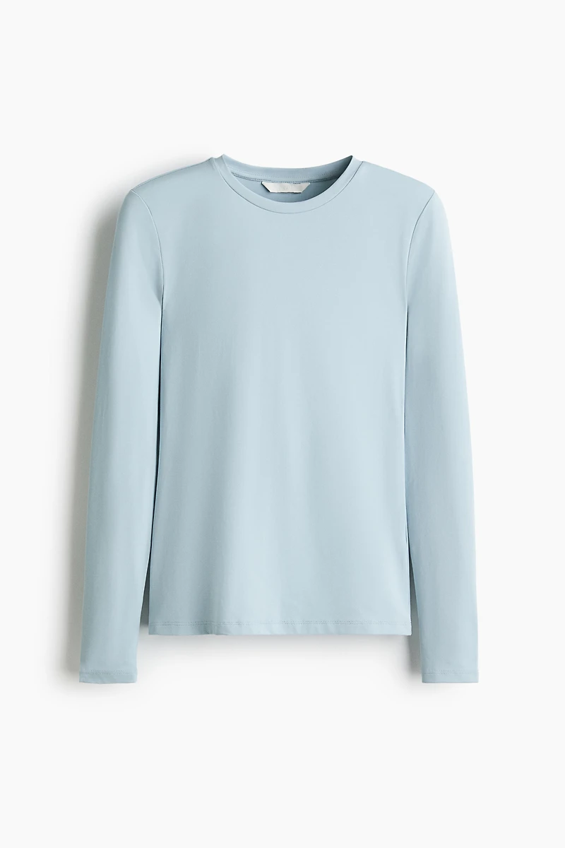 Long-sleeved Microfiber Top