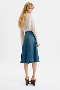 A-Line Denim Skirt
