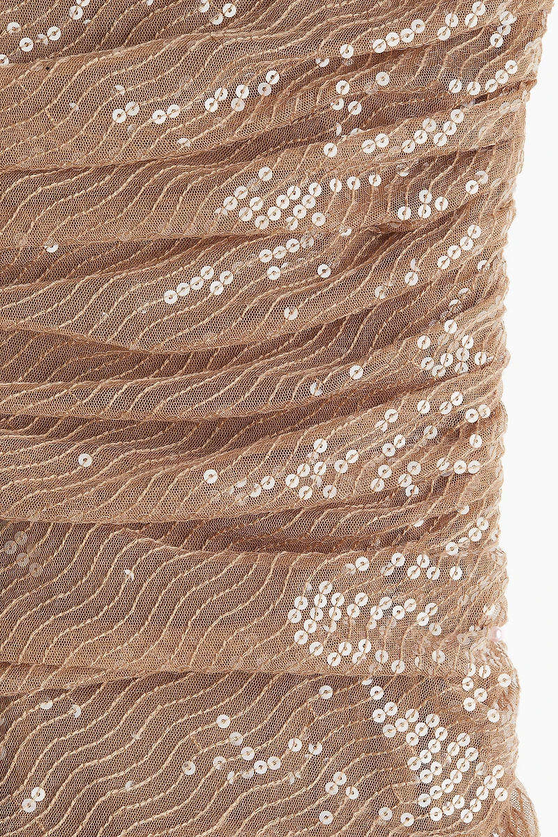 Sequined Evening Gown