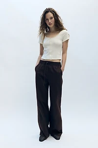 Cotton Drawstring Pants