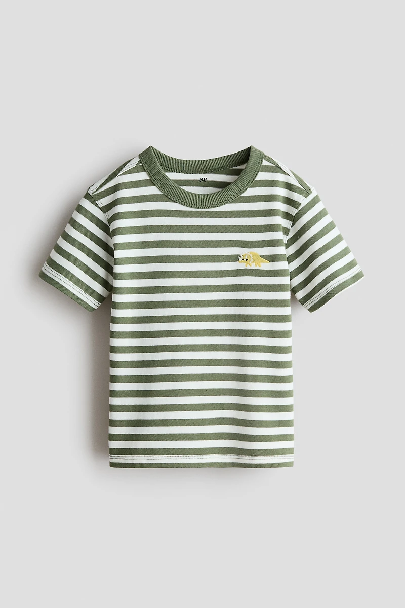 Embroidered-Detail T-Shirt