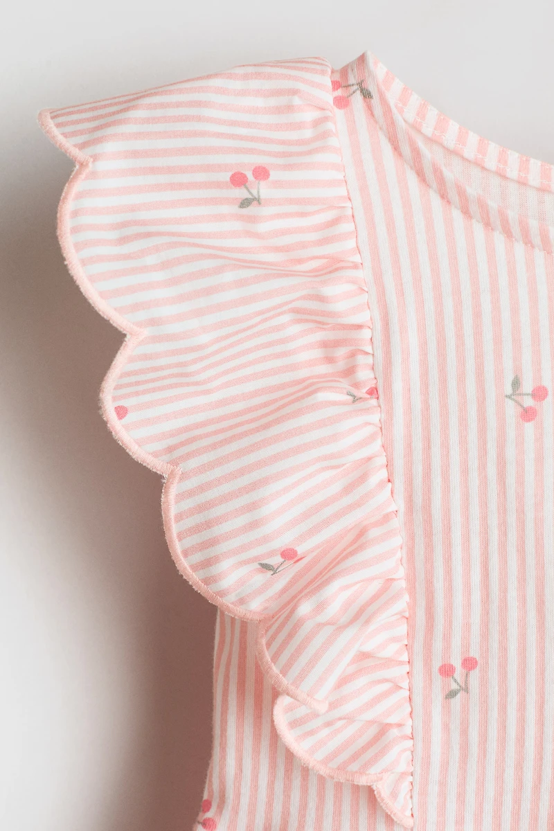 Robe à volants en coton