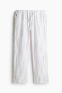 Pantalon coupe décontractée en coton
