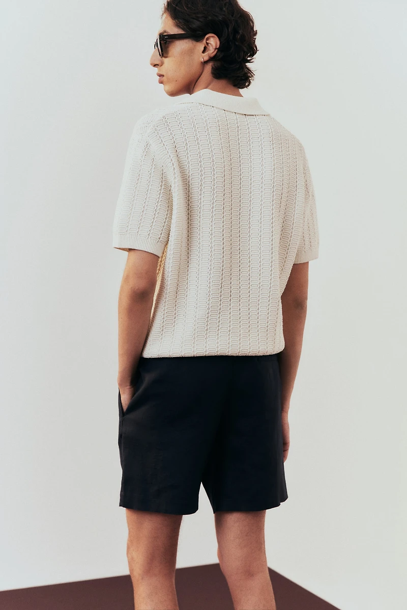 Regular-Fit Linen Shorts