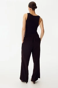 MAMA Wide-Leg Dress Pants
