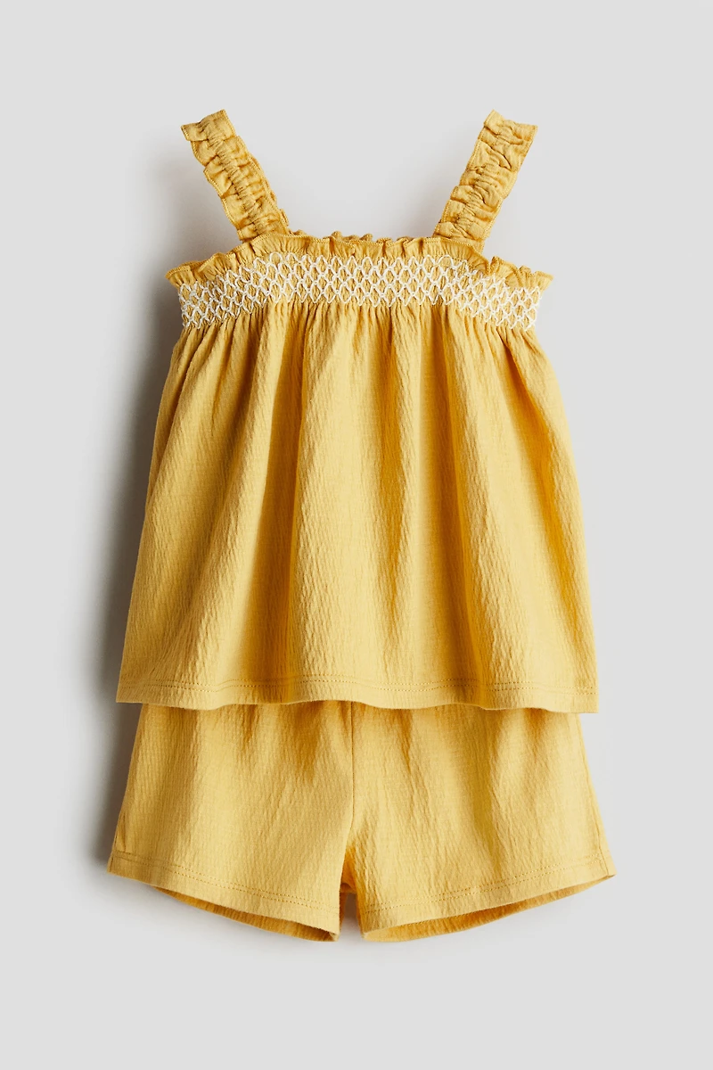 2-Piece Crinkled Jersey Set
