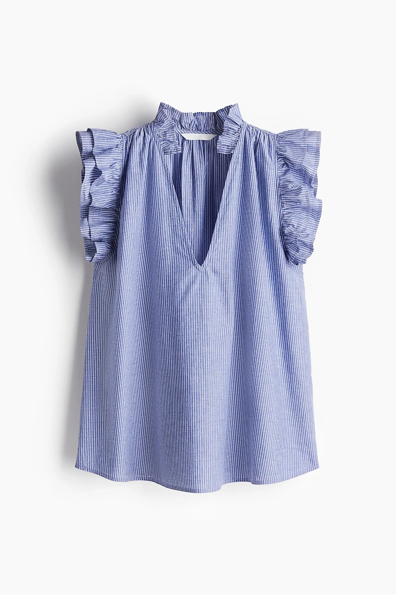 Ruffle-Trimmed Blouse