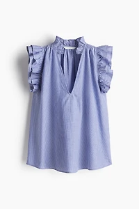 Ruffle-Trimmed Blouse