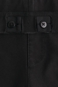 Denim-Look Wide-Leg Jeggings