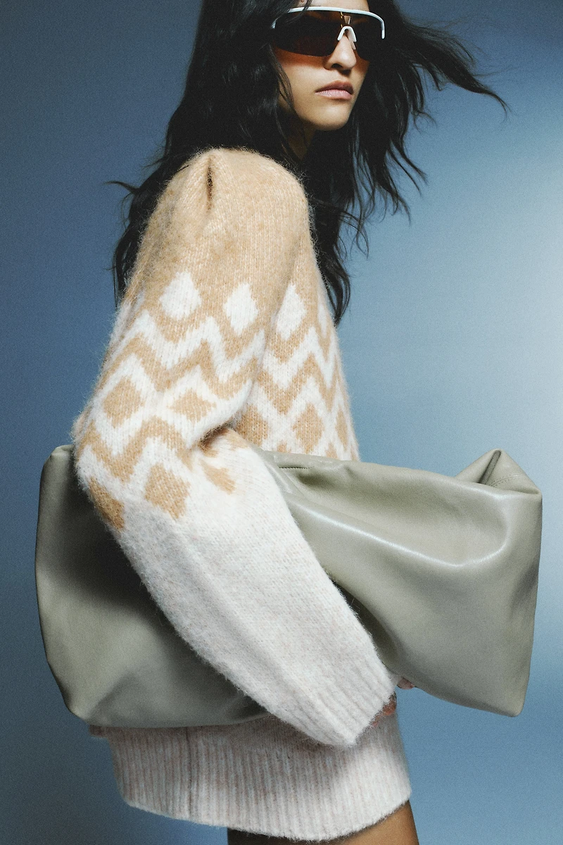 Jacquard-Knit Sweater