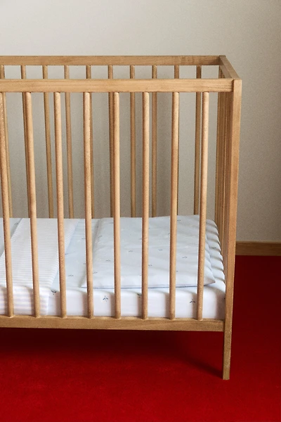 Patterned Cotton Crib Duvet Cover Set