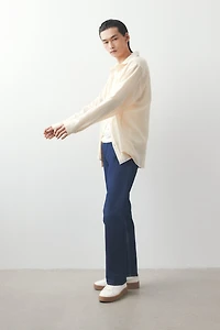 Chemise coupe classique en lyocell mélangé