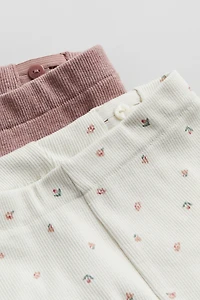 2-pack Ribbed Shorts