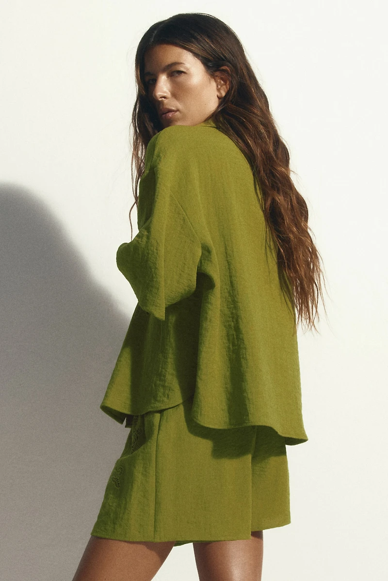 Eyelet Embroidered Shirt