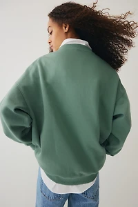 Oversized V-Neck Sweatshirt