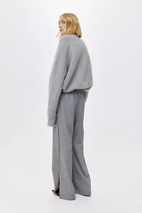 Chandail en mohair mélangé avec col cheminée