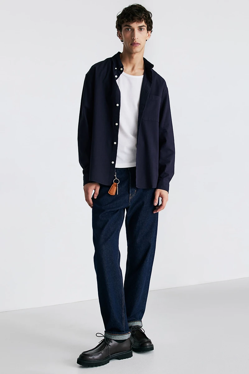 Chemise texturée classique