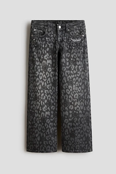 Wide-Leg Low Jeans