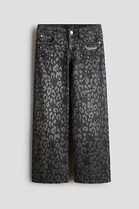 Wide-Leg Low Jeans