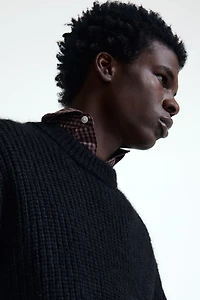 Chandail ample en tricot côtelé